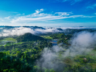 fog in the mountains