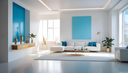 Photo interior modern design room 3d illustration