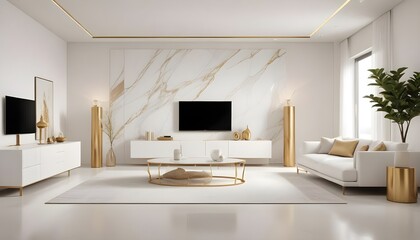 Fototapeta premium Photo interior modern design room 3d illustration
