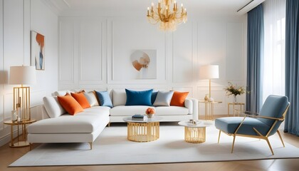 Photo interior modern design room 3d illustration