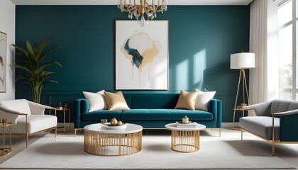 Photo interior modern design room 3d illustration