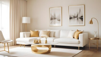 Photo interior modern design room 3d illustration