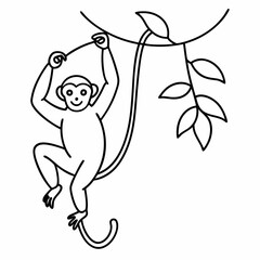 This fun and educational vector illustration coloring book features jungle animals like lions elephants and monkeys perfect for a jungle safari adventure