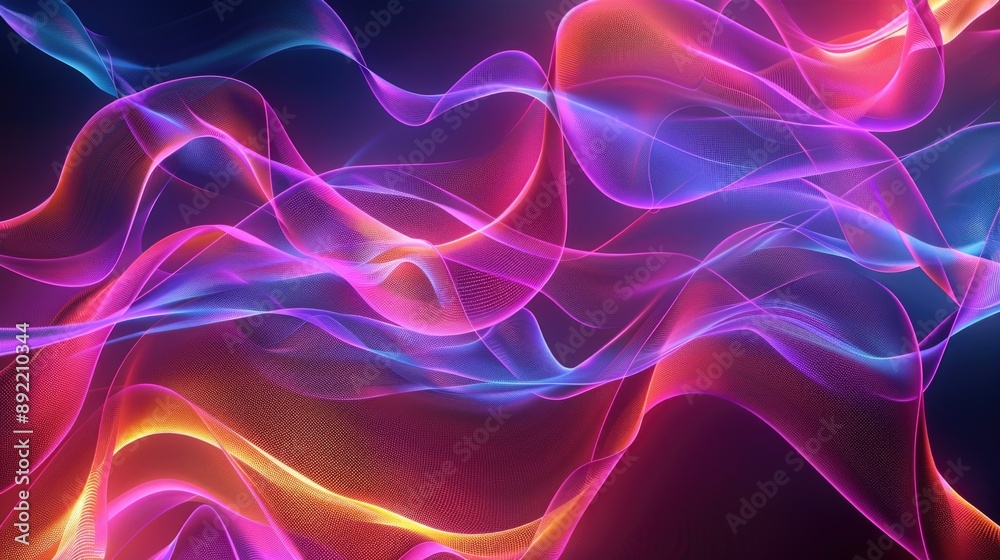 Aufkleber A vibrant and colorful abstract pattern on a close-up shot