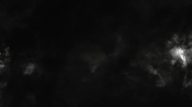 Endless White Smoke Waves with White Lights Loop  (PNG Background) - (4K_30fps)
