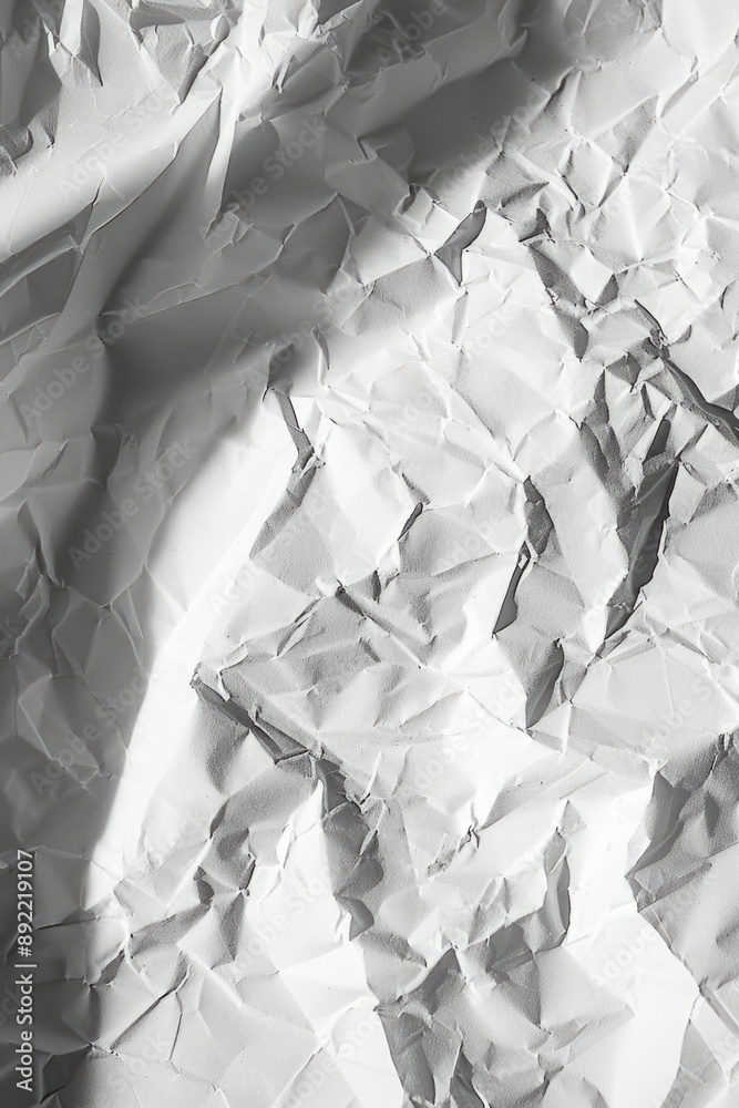 Poster a close-up shot of a blank sheet of paper in monochrome