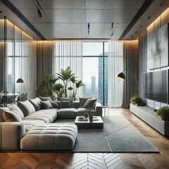 interior of an apartment building - living room2