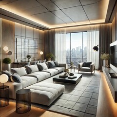 interior of an apartment building - living room3