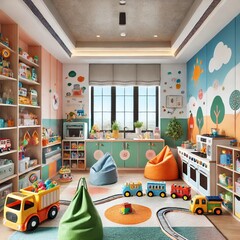 interior of an apartment building - play room2