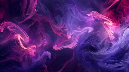 Obraz premium A digital art background with swirling purple and pink patterns, evoking a sense of energy and fluidity