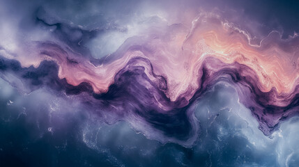 Fototapeta premium Vibrant marble motif background with tones of purple, blue, and white, dynamic and captivating design.