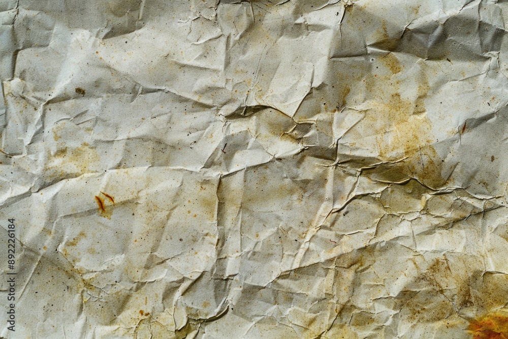 Aufkleber A close-up view of a torn paper fragment lying on a table, suitable for use in designs related to documents, research, or creative projects