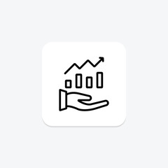 Trade Investment line icon , vector, pixel perfect, illustrator file