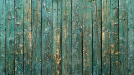 Weathered green wooden panel with vertical stripes and room for text