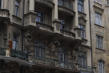 Classic architecture in Prague, Czech Republic