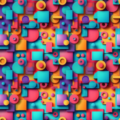 Colorful geometric pattern background