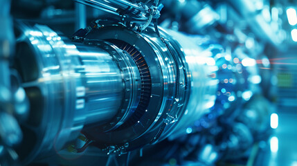 The engineer is conducting thermal testing on engine components.