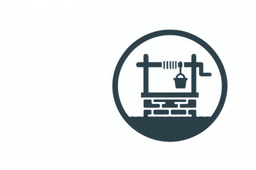 A well with water icon. Space for text.