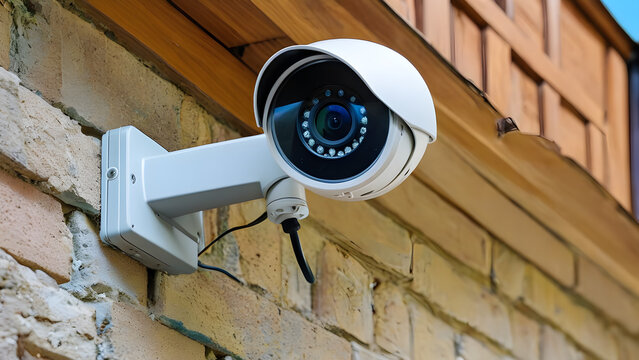 security camera on a wall, cctv security camera, ai generated, ai generated