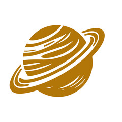 Planet icon illustration