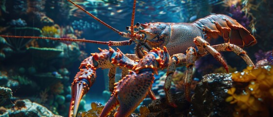 Magnificent Giant Lobster and King Crab Captured in at Marine Aquarium
