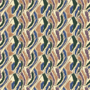 Ajrakh and Batik Colourfull Geometric Shape pattern design  Samless pattern. colourfull Repeating background.