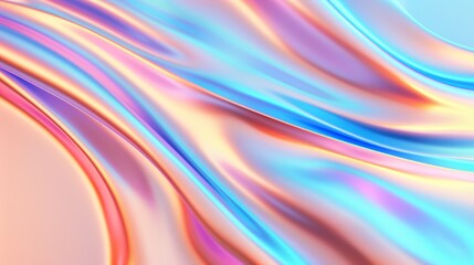 Obraz premium An abstract background with shimmering, iridescent colors resembling a soap bubble, high-resolution photo, realistic photo