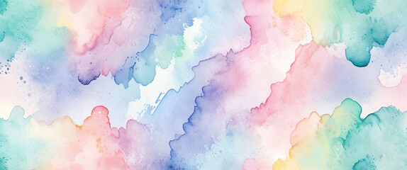 Paint a water pastel rainbow ,cute colors