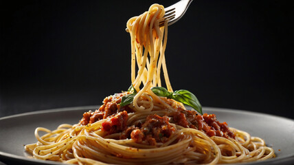 spaghetti with tomato sauce