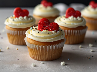 heart shaped cupcakes