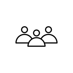 teamwork line icon