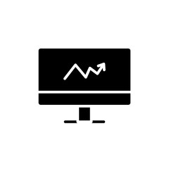 analytics glyph icon