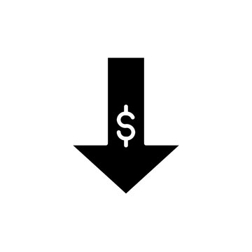 low pricee cost glyph icon