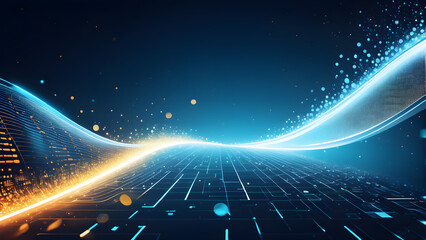 abstract technology background, energy of realms, data flow concept background, ai generated