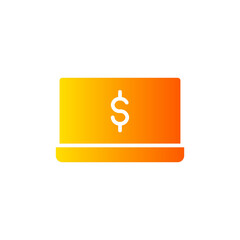 digital money gradient icon