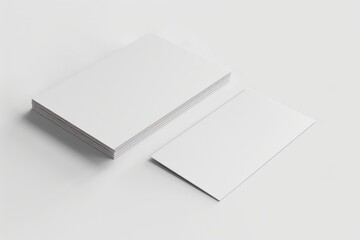 Business cards stacked together, ideal for presentations or office settings