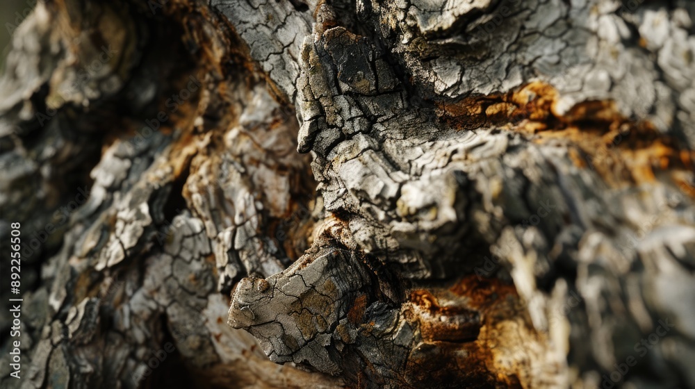 Poster a close-up shot of a piece of wood's natural texture and pattern
