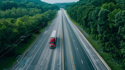 The highway's arteries pulsed with the lifeblood of commerce, fueled by the trucker's resolve