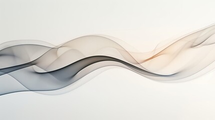 Obraz premium Abstract Flowing Lines in Soft Neutral Tones Creating a Serene and Elegant Background