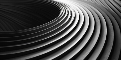 A photograph of a spiral shape in monochrome