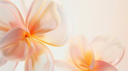 Fototapeta premium A background with abstract pastel flowers.