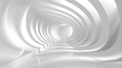 Obraz premium Modern abstract white interior 3D background with clean geometric shapes and minimal architectural depth for contemporary design. AI generated illustration.