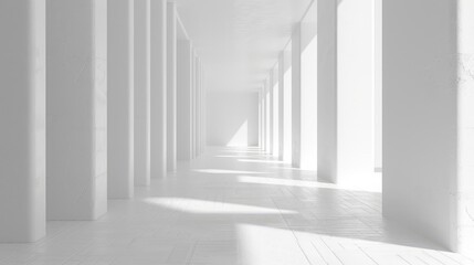 Obraz premium Abstract 3d white interior background