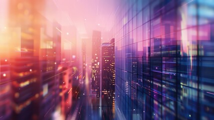 Fototapeta premium Abstract colorful business background