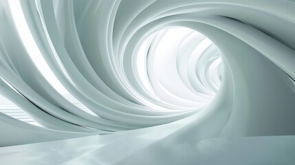 Abstract 3D futuristic white background