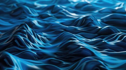 Obraz premium 3d abstract wavy blue background