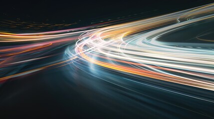 A stunning 3D render of an abstract multicolor spectrum