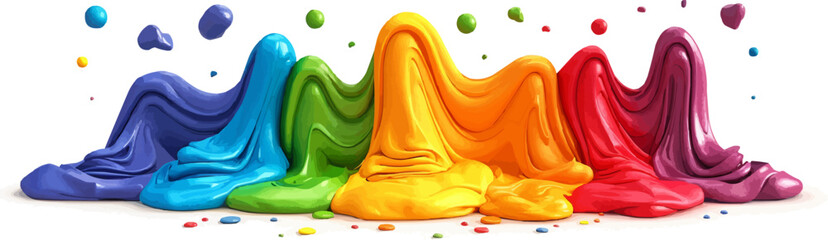 Play dough on a white background. Vector flat minimalistic isolated illustration