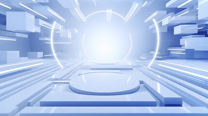 Obraz premium 3d rendering of yellow and black abstract geometric background. Scene for advertising, technology, showcase, banner, game, sport, cosmetic, business, metaverse. Sci-Fi Illustration. Product display