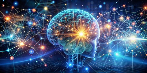 Obraz premium Science technology concept. Education technology. generative ai.